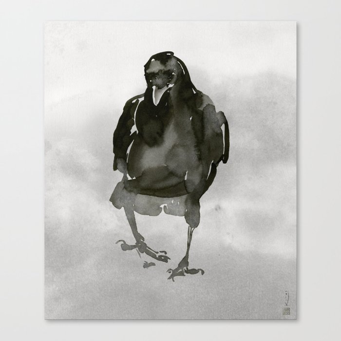 Common Crow [1] Canvas Print