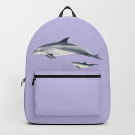 Bottlenose dolphin purple background Backpack | Animal, Forgirls, Dolphin, Marinemammals, Oceandecor, Bottlenose, Foranimallover, Marinemammal, Forgirlrooms, Painting 