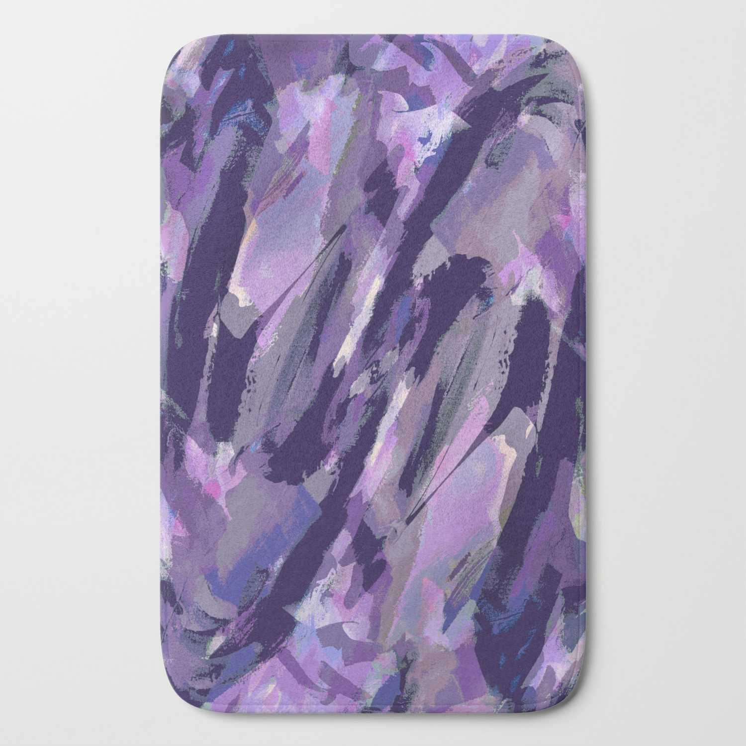 Thunder Plum Abstract Bath Mat By Pamelagatens Society6