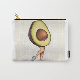 Avocado Stand Carry-All Pouch | Drawing, Legs, Color, Heels, Avocado Stand, Fruit, Vegetable, Spring, Avocado 