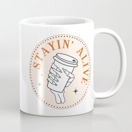 Stayin Alive Skeleton Coffee Coffee Mug