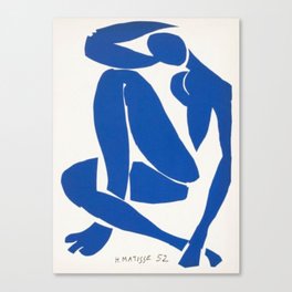 Nu Bleu - Femme Assise No 4. 1952. Henri Matisse  Canvas Print
