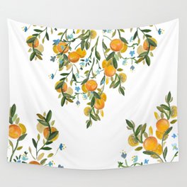 A Bit of Spring and Sushine Trailing Oranges Wall Tapestry