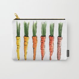 Happy colorful carrots Carry-All Pouch