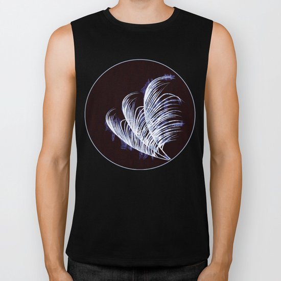Tropical silhouette Biker Tank
