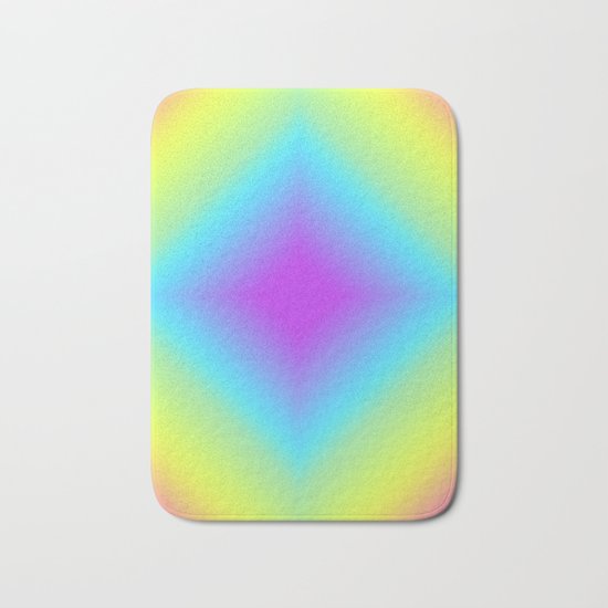 Diamond Rainbow Gradient Bath Mat