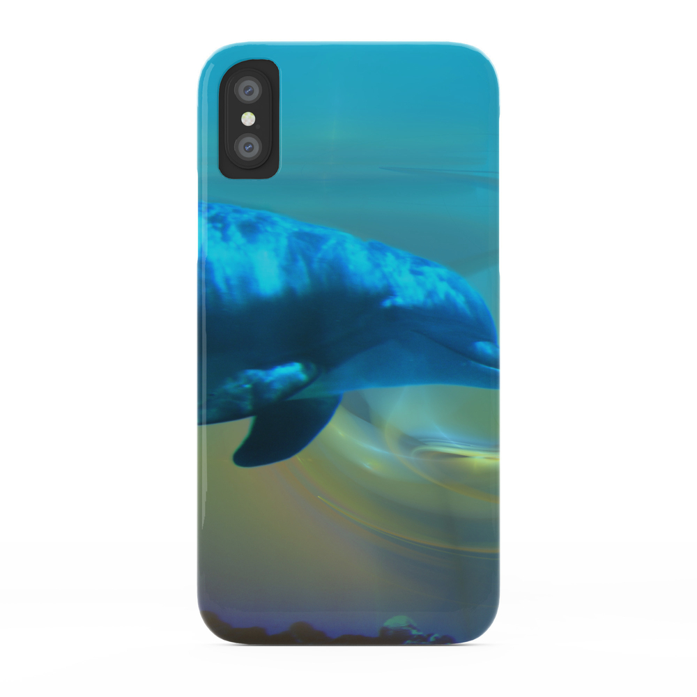 Happy Dolphin Phone Case by rogerwedegis