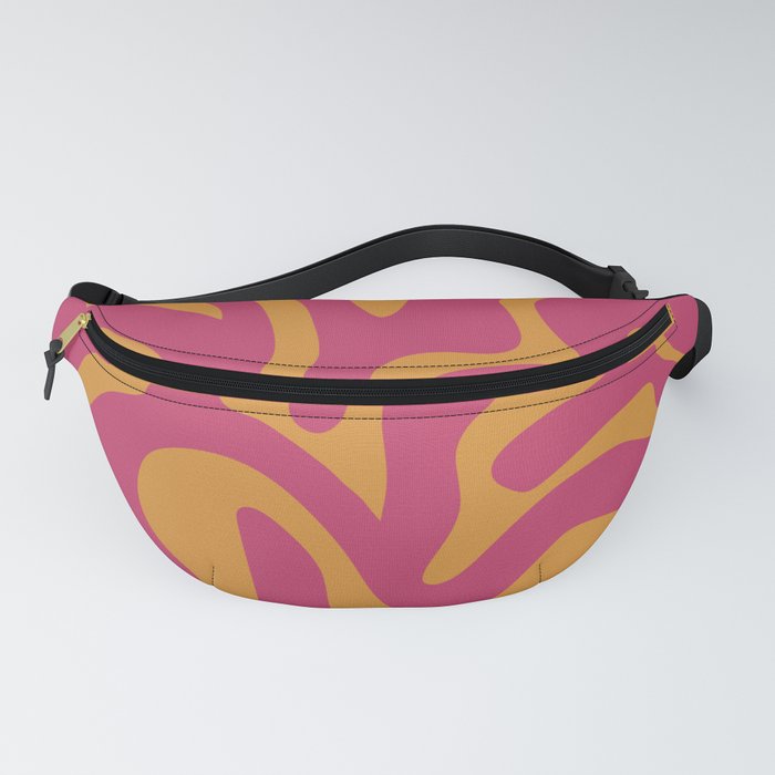 14 Abstract Liquid Swirly Shapes 220725 Valourine Digital Design Fanny Pack