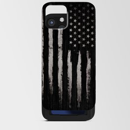 American flag White Grunge iPhone Card Case