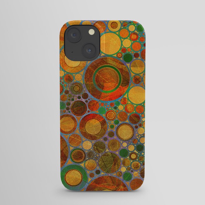 Abstract Circles Pattern 2 iPhone Case