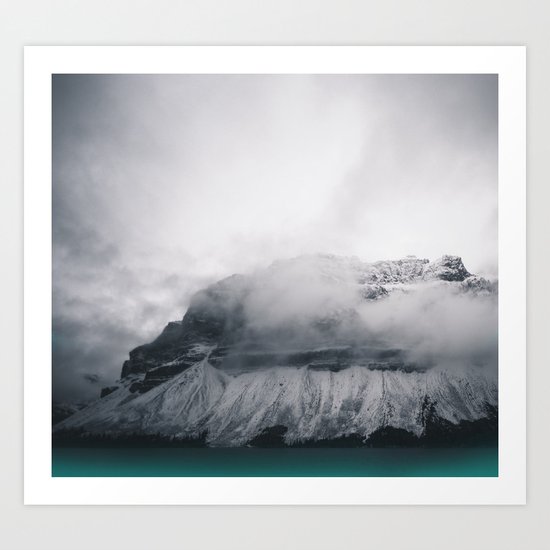 Dreary Mountain Art Print