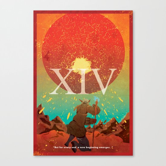 Vintage FF Poster XIV Canvas Print