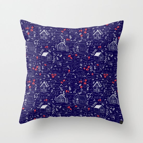 Stuga Pattern Throw Pillow