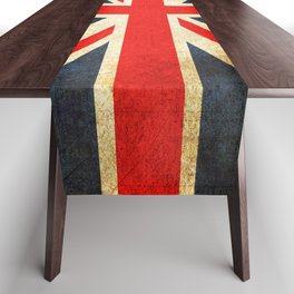 Vintage Union Jack British Flag Table Runner