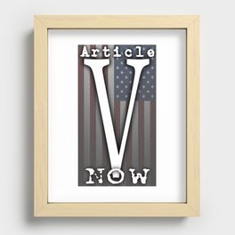 Article V Now Recessed Framed Print