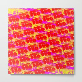 Boombox Pattern Metal Print | 80S, Boombox, Boomboxpattern, Boomboxart, Stereo, Hiphop, Hiphopdesign, Music, Graphicdesign, 80Sdesign 