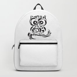 Owl Leaves Backpack | Graphicdesign, Treelife, Leaf, Ornament, Ecology, Bird, Flourish, Owl, Cartoon, Abstract 