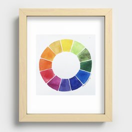 Color Wheel Recessed Framed Print
