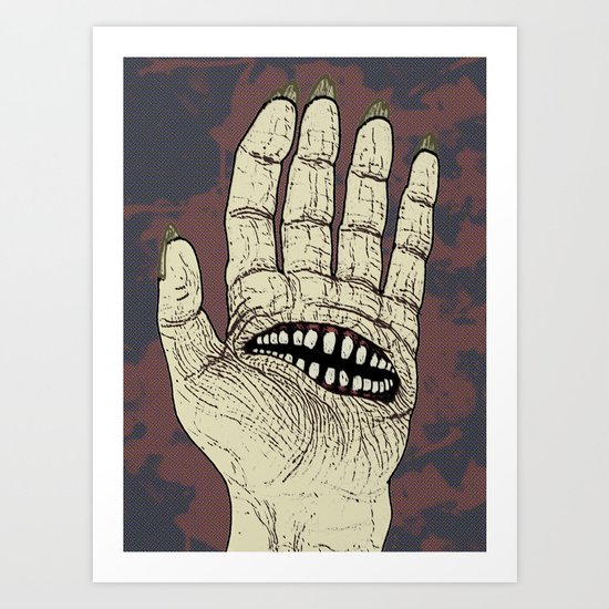 Hungry Hand Art Print
