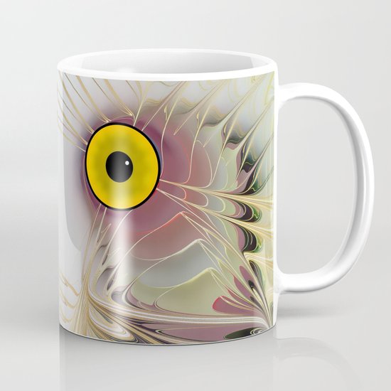 Abstract Owl Mug