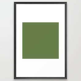GREEN KNOLL SOLID COLOR Framed Art Print