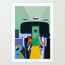 train travel Art Print