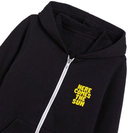 Here Comes the Sun in Lilac and Yellow Kids Zip Hoodie