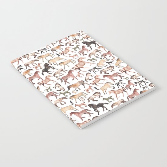 Horses, Ponies, Equine Notebook