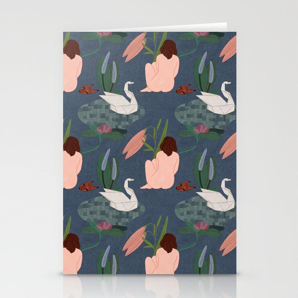 Day at the lake. Stationery Cards