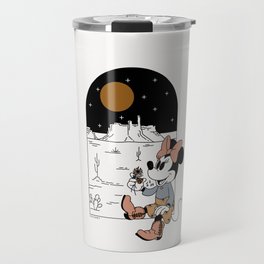 "Cowgirl Minnie Mouse" by Allie Falcon Travel Mug
