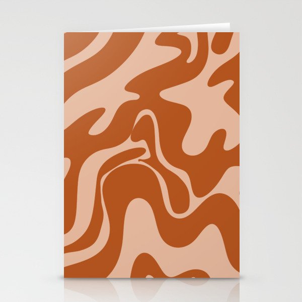 35 Abstract Liquid Swirly Shapes 220725 Valourine Digital Design  Stationery Cards