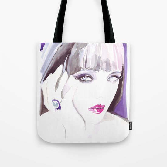 Fashion illustration in watercolors and ink Tote Bag