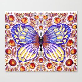Butterfly in many suns Canvas Print