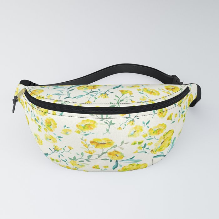 Yellow flowers on the sand - series 1 Fanny Pack