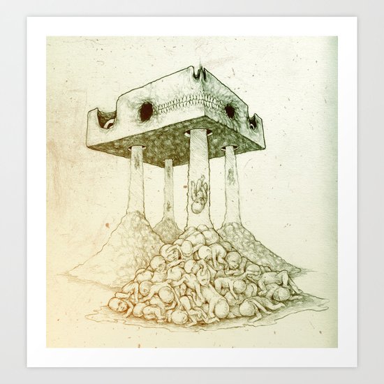 Baby Shit Art Print
