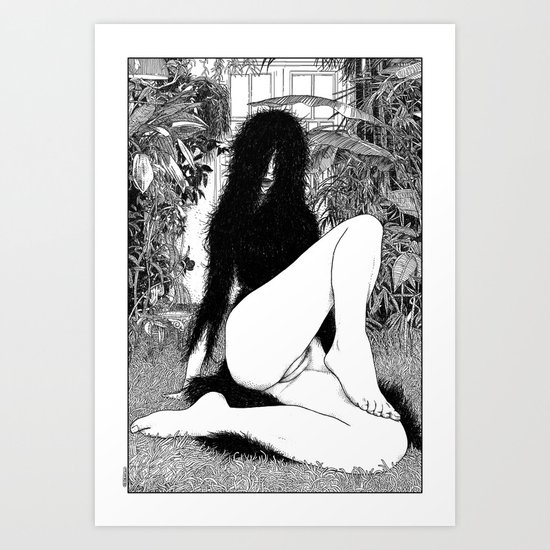 asc 598 - Le monstre d'appartement (An exercice in madness) Art Print