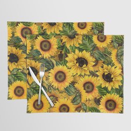 Vintage & Shabby Chic - Noon Sunflowers Garden Placemat