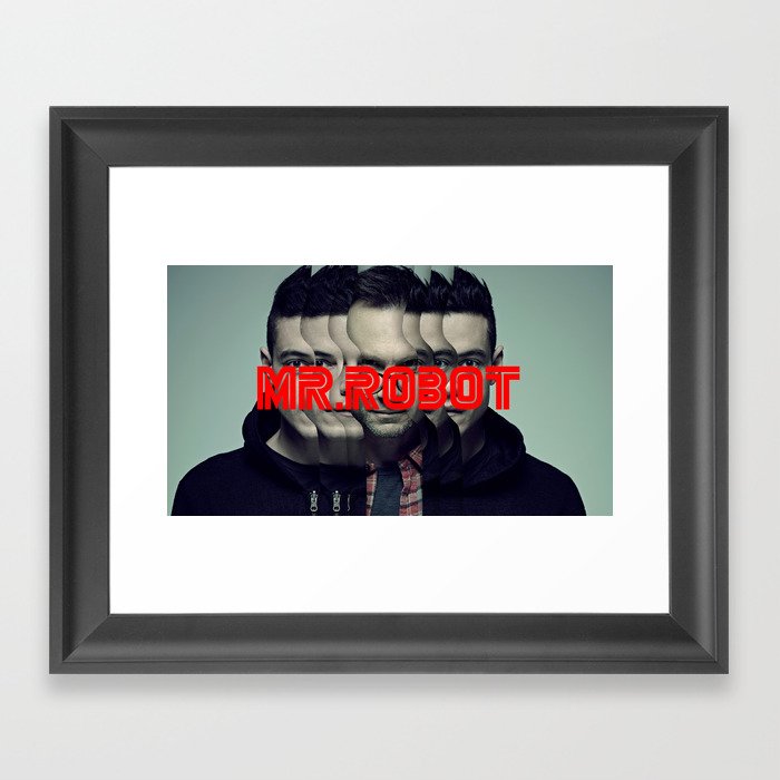 Mr. Robot Poster Framed Art Print