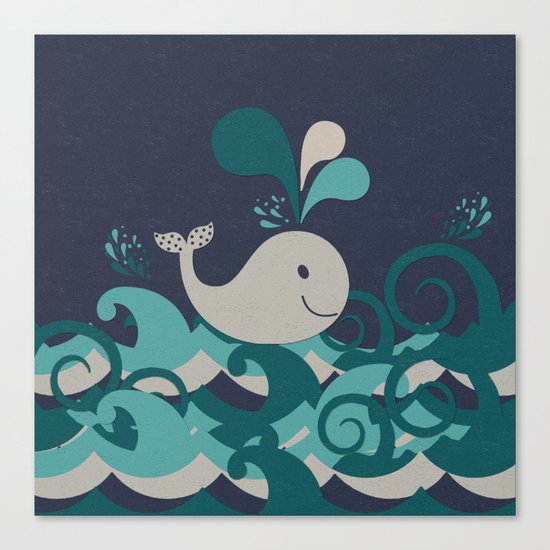 A Whale Of A Time Canvas Print