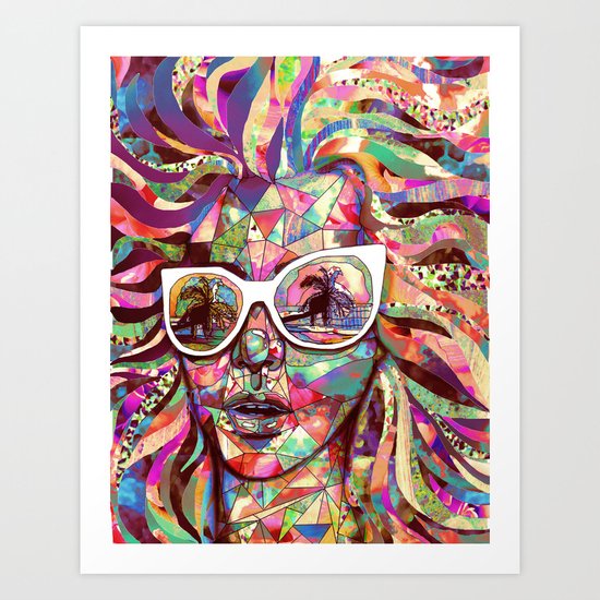 Sun Glasses In a Summer Sun Art Print
