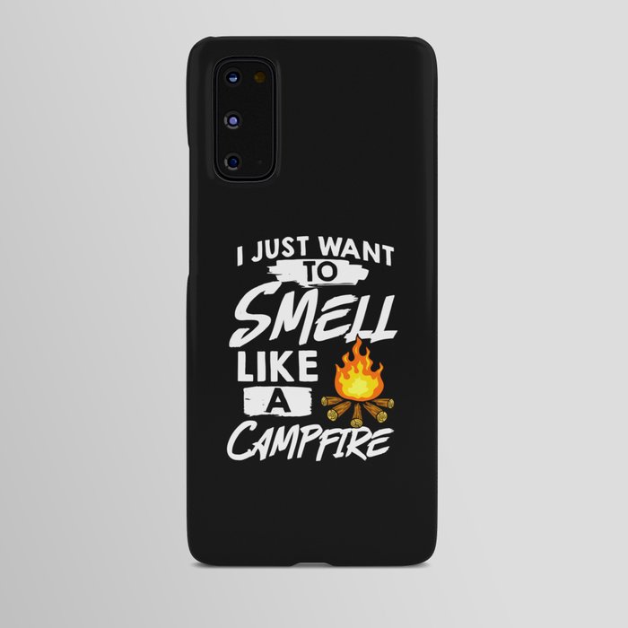 Campfire Starter Cooking Grill Stories Camping Android Case