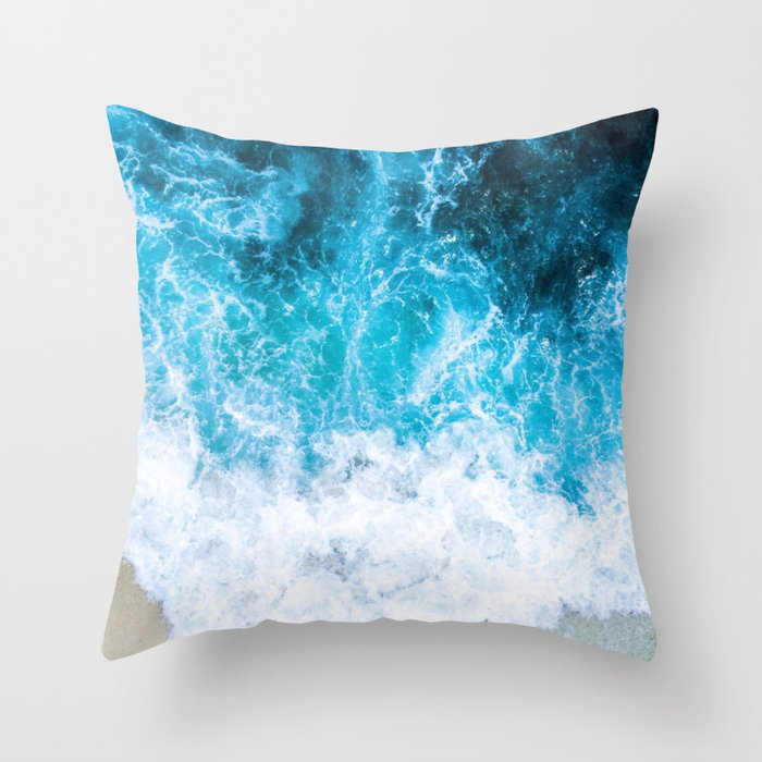 Blue Ocean Throw Pillow