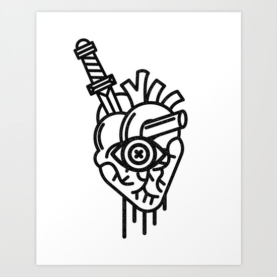 WOUNDED LOVER Art Print