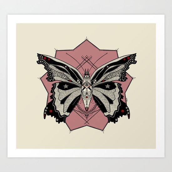 Borboleta Art Print