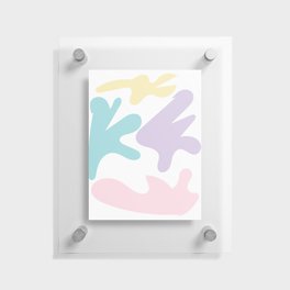 24 Abstract Shapes Pastel Background 220729 Valourine Design Floating Acrylic Print