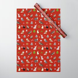 Christmas cats pattern decor. Wrapping Paper