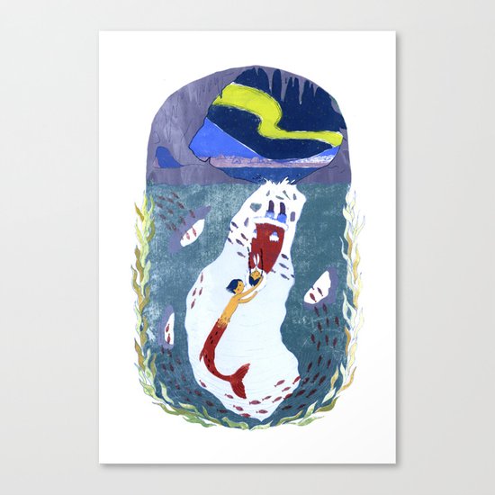 The Little Merman Canvas Print