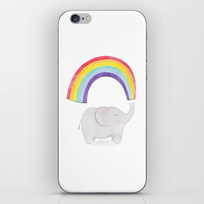 Rainbow Elephant iPhone Skin