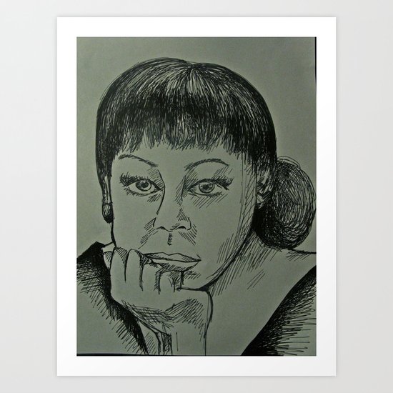 Adele Sketch Art Print
