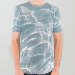 Crystal Clear Blue Water Photo Art Print | Crete Island Summer Holiday | Greece Travel Photography All Over Graphic Tee